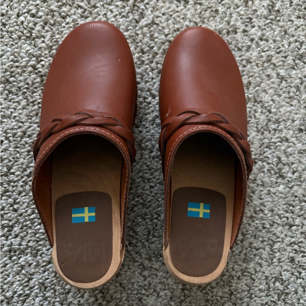 MIA Swedish Leather Clogs
